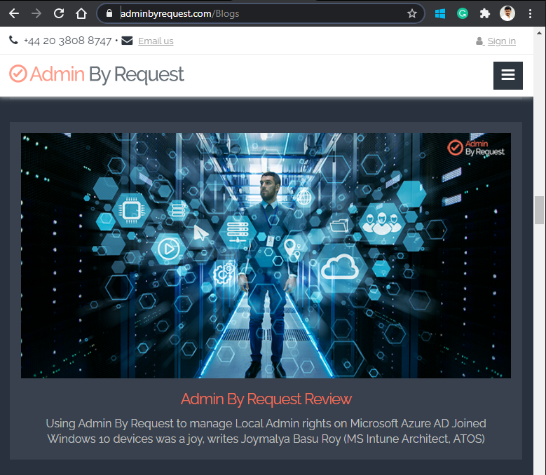 Admin By Request Product Review By Joy - Blog post featured in Admin By Request official website