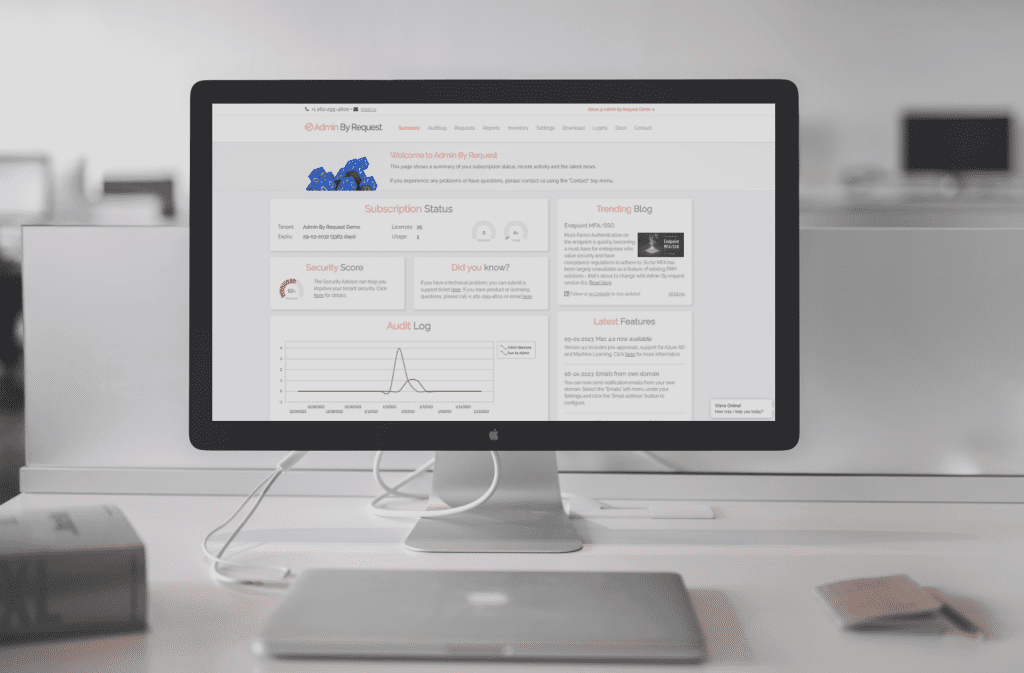 Admin by request dashboard on a mac. » admin by request