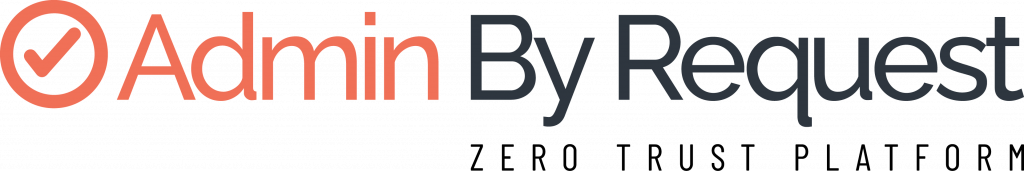 Admin by request zero trust platform logo, primary for light backgrounds » admin by request
