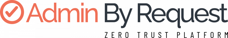 Admin by request zero trust platform logo, primary for light backgrounds » admin by request