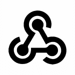 Webhooks logo in black. » admin by request