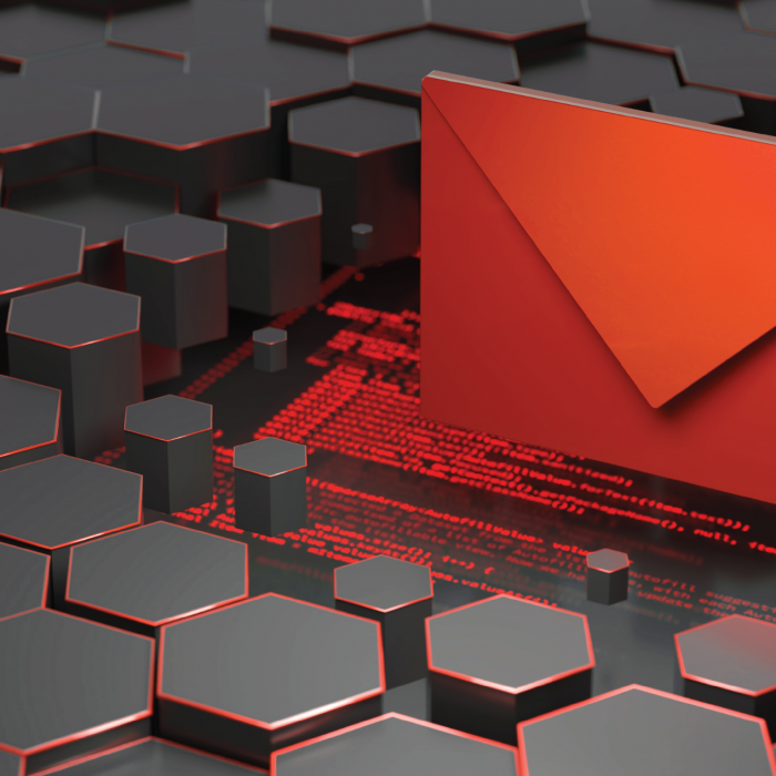 Digital image of envelope in hexagonal building blocks » admin by request