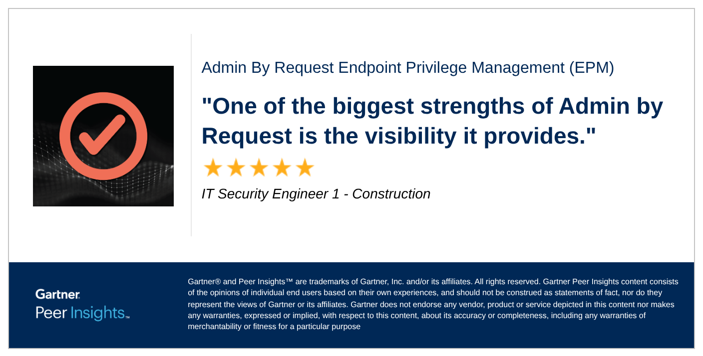 Gartner Peer Insights customer review
