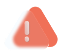 Warning icon: orange triangle with a white exclamation mark, indicating an alert