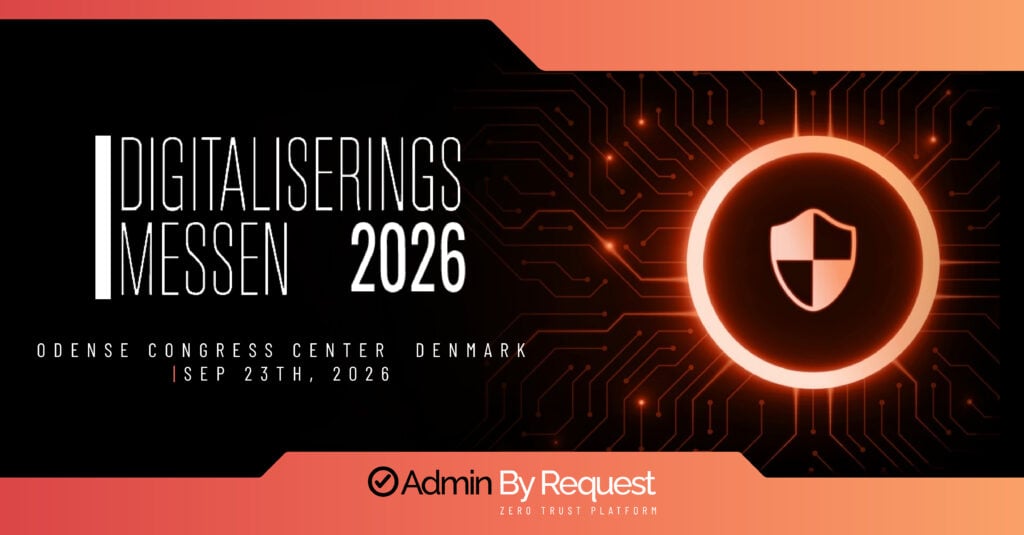 Banner for digitaliseringsmessen 2026 in odense, denmark, sept 23 at odense congress center; features circuit design and shield logo. » admin by request » admin by request