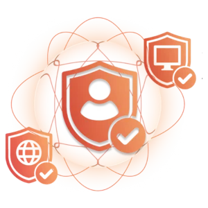 Security graphic showing a user inside a shield with check marks, representing account protection and trusted access. » admin by request » admin by request
