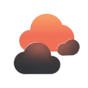 Orange and dark clouds at sunset with a warm orange glow behind them » admin by request » admin by request