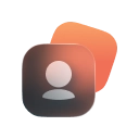 User profile icon (avatar silhouette in a rounded square) » admin by request » admin by request