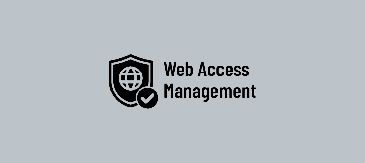 Logo for web access management: shield with a globe and a checkmark. » admin by request » admin by request
