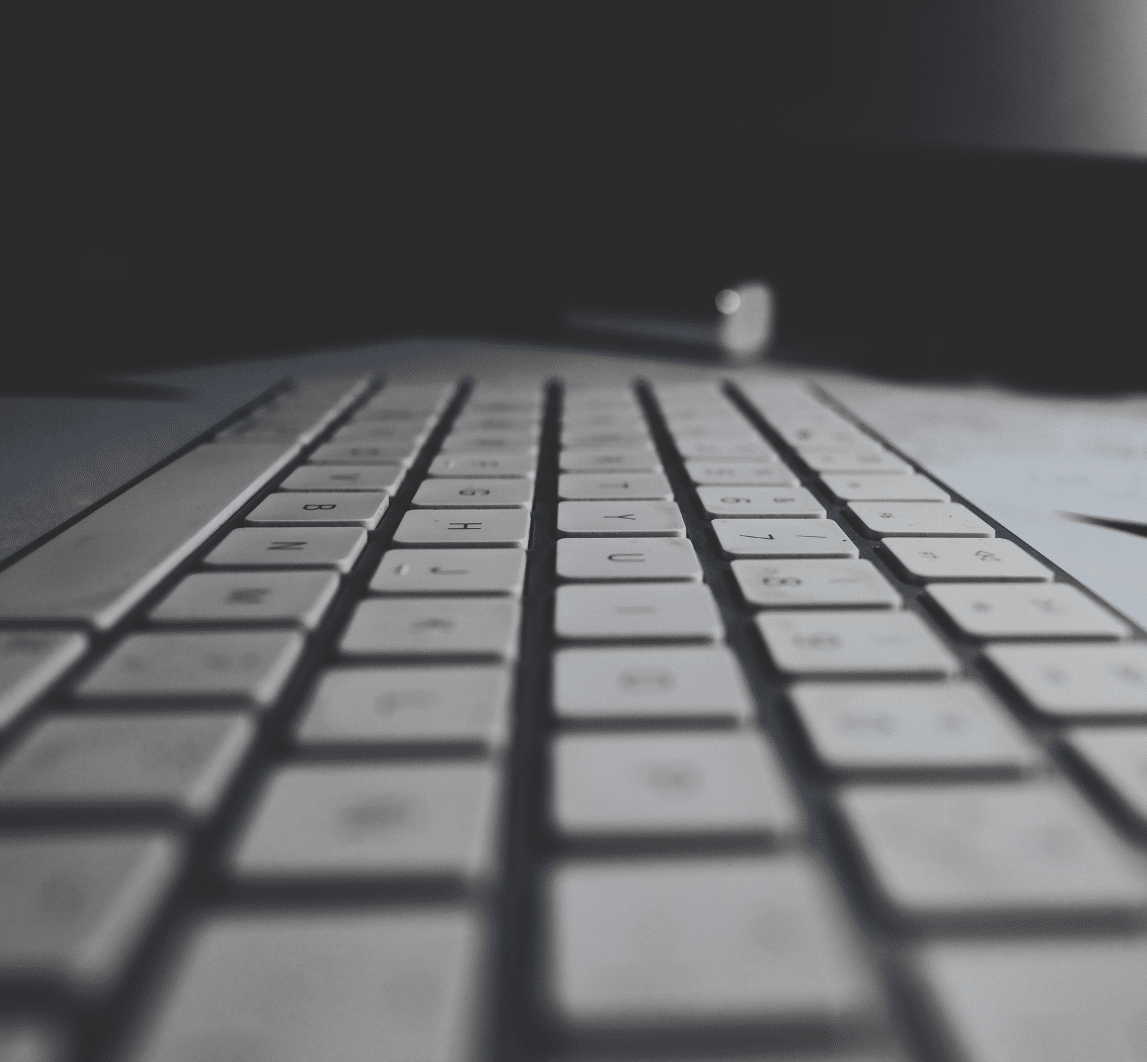 Meet global compliance requirements. Close up image of a macOS keyboard, taken from the left side.