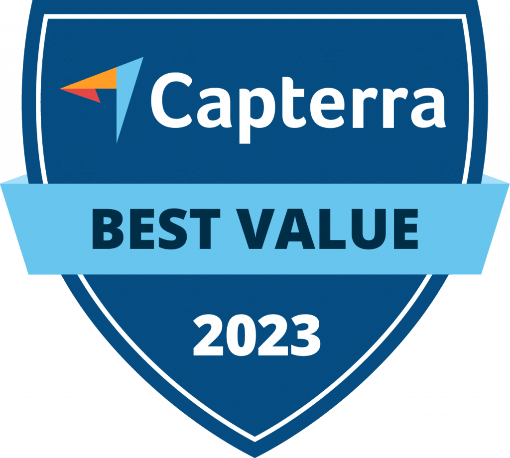 Capterra best value badge shield. » admin by request » admin by request