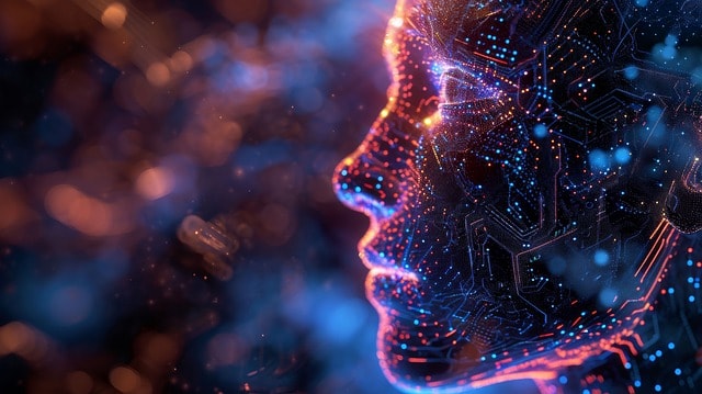 Pam for dummies 1 » admin by request An ai face in side profile made of plight particles, representing privileged access management