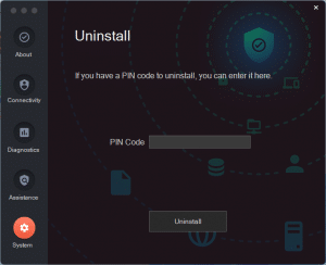 Admin by request about screen showing the uninstall window » admin by request