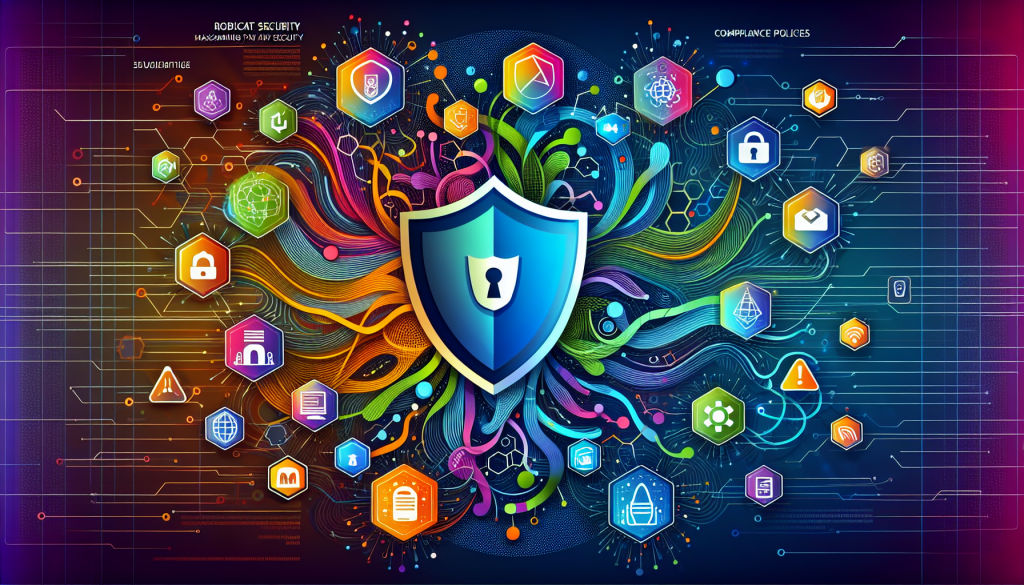 Paw 4 » admin by request A shield surrounded by colorful icons depicting best practices for maximizing paw security.